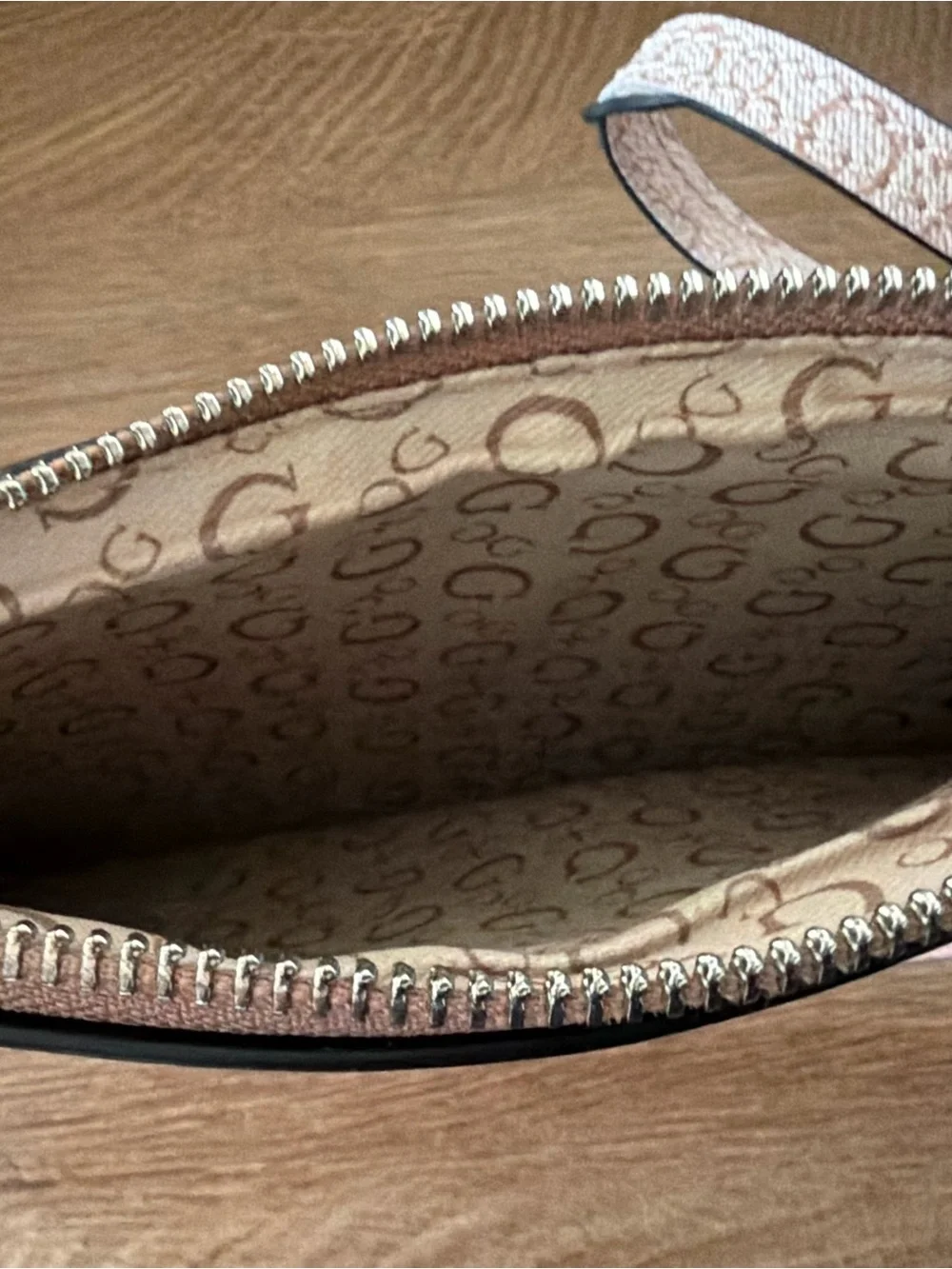 Guess Blush Pink Wristlet Clutch